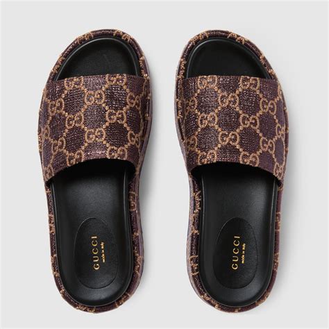 gucci slip on sandals womens|Gucci sandals women 2020.